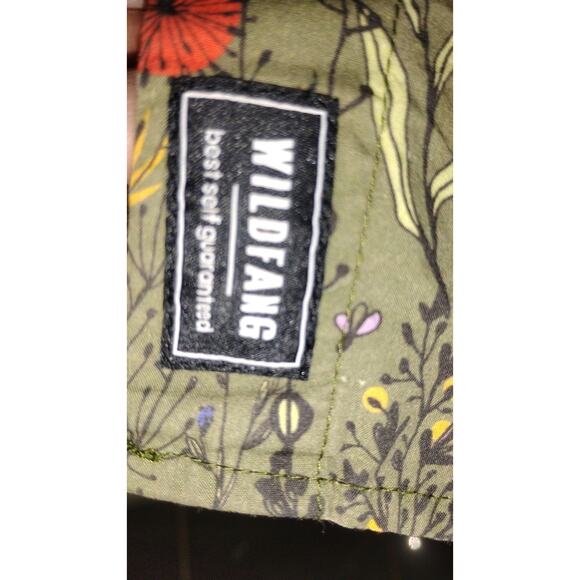 Wildfang Women’s Medium Green Wildflower Button-Up Shirt Short Sleeve Chic - Picture 4 of 9